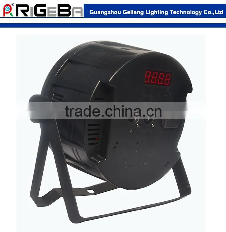 2015 cheap LED Par 64 54led*1w rgbw dmx stage mini flat par light /flat par can