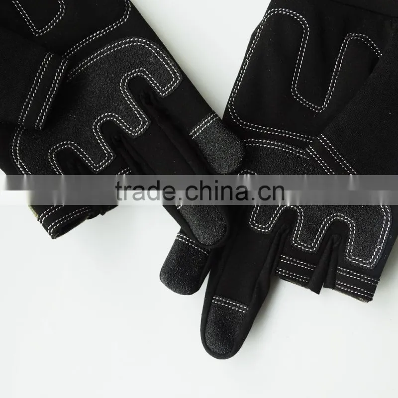 New products on china market fingerless silicon palm sport glove