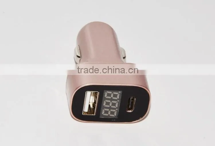 USB 3.1 Type-C Quick Charger 3.0 USB Car Charger For Nexus 5X 6P Nokia N1 Apple MacBook