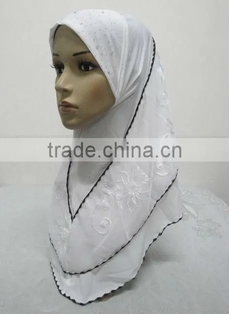 H171 latest embroidery muslim hijab,hijab scarf