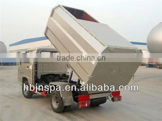 made in China self-unload small garbage truck, garbage truck dimensions