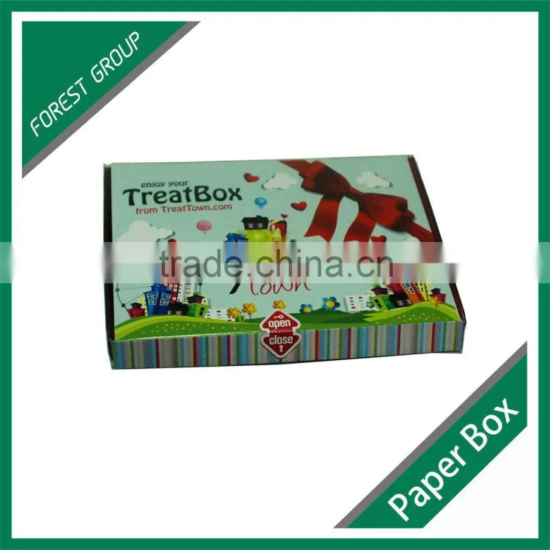 CUSTOM DESIGN CORRUGATED KRAET PAPER SMALL SHIPPING BOX FOR SNACKS