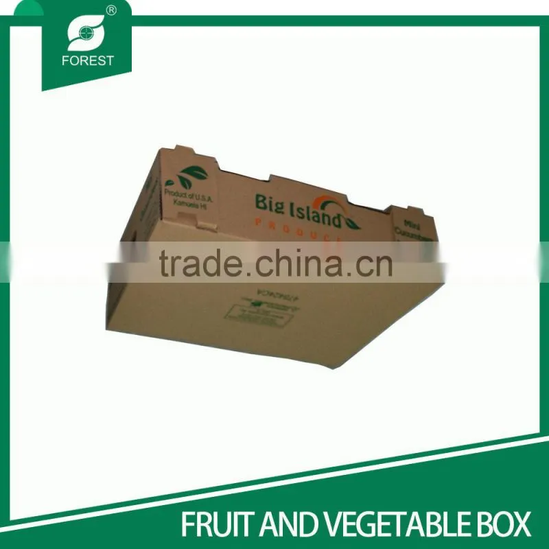 FLEXO PRINT BROWN CORRUGATED FRUIT CARTONS FOR PACKING GRAPES TOP SALE