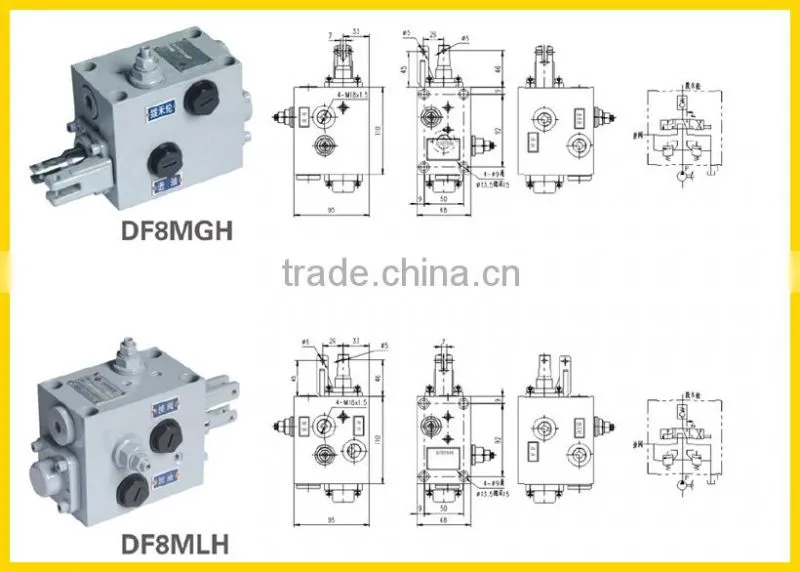 DF8MGH hydraulic manual valve agricultural machinery parts