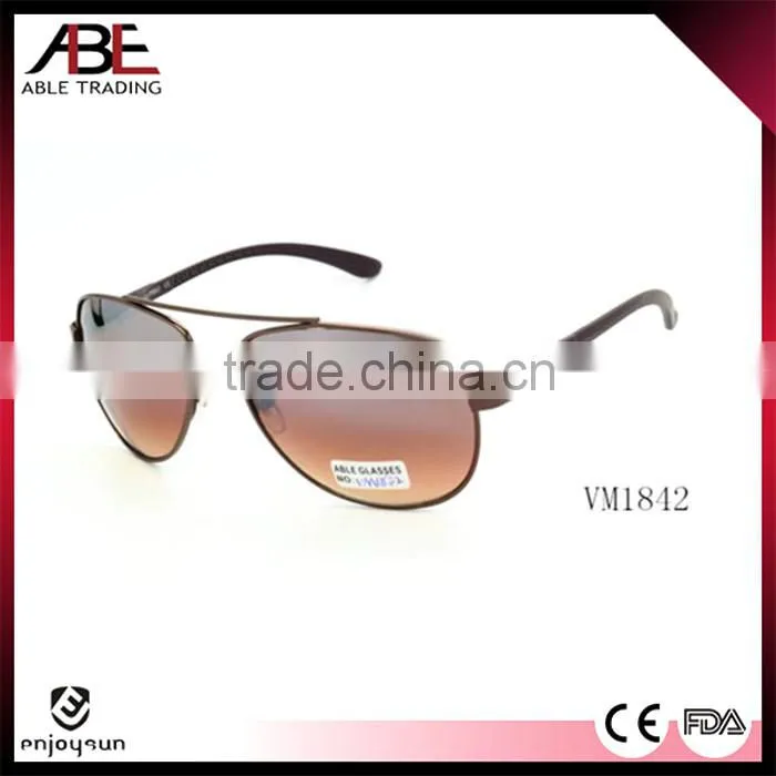hot 2016 multi color classic retro custom uv400 lens polarized Italian designer glasses metal sunglasses eyewear China