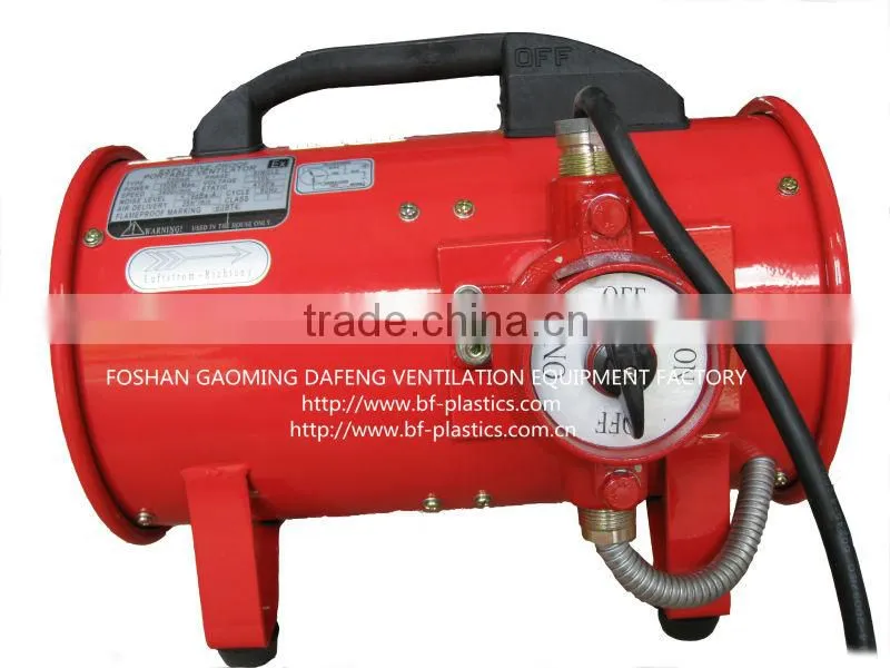 Explosion proof blower and antistatic duct
