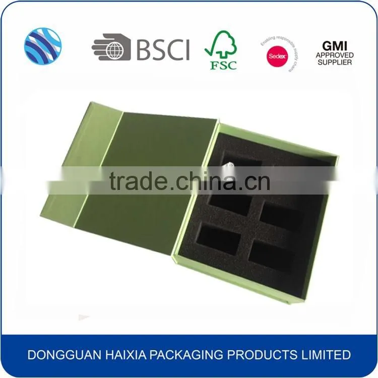 Professional factory magnetic paper clamshell packaging box