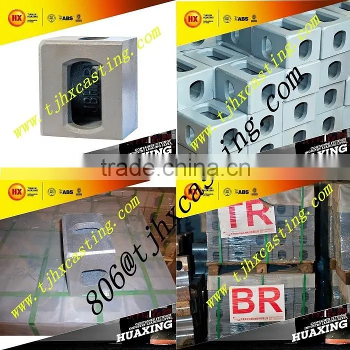 Container Corner Casting ISO 1161 Fitting Parts Painted Standard Shipping Cargo