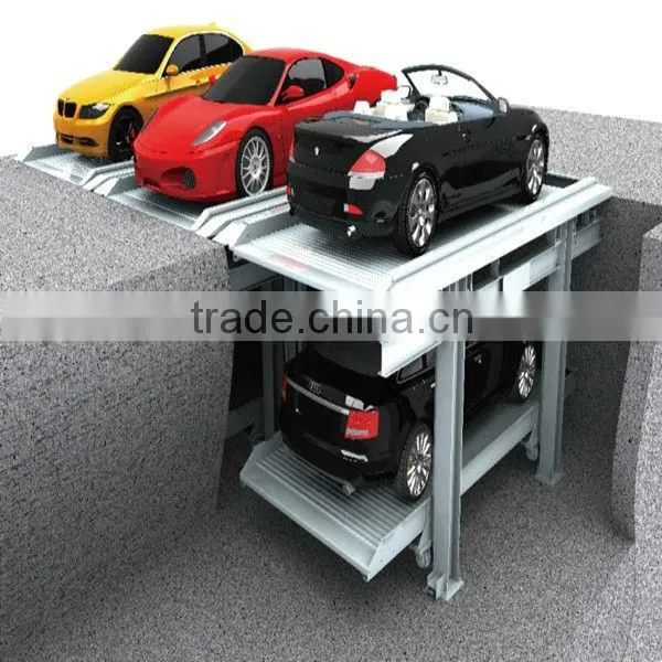 Underground vertical stack car parking