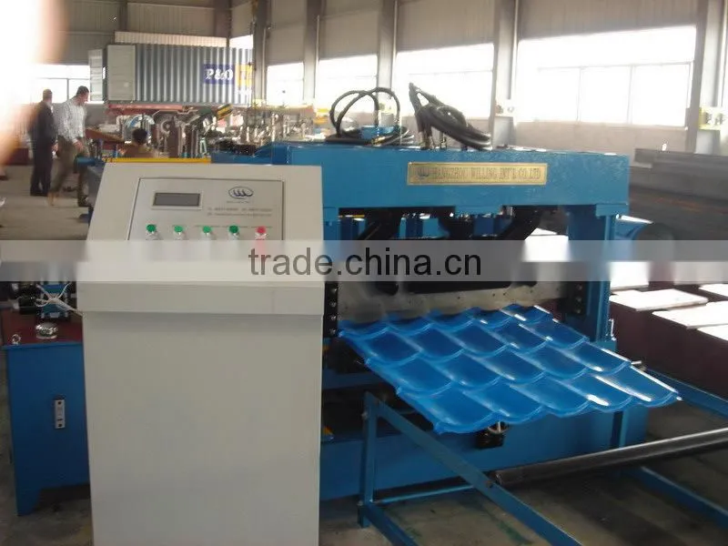 steel tile roof roll forming machine desgin as client's profile avalible