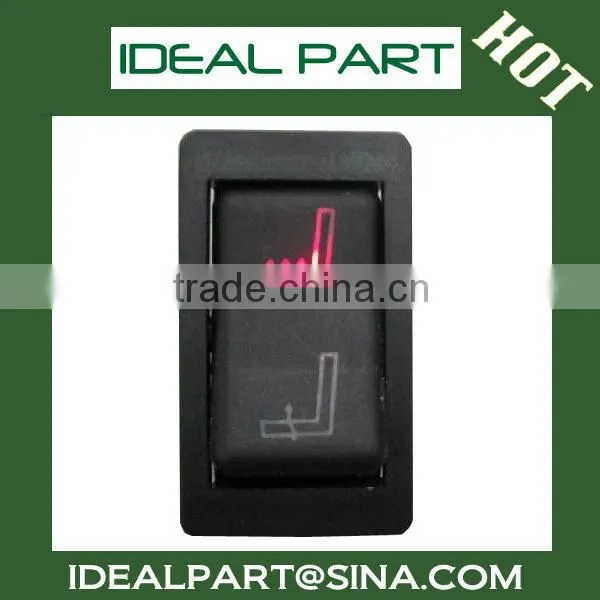 The car seat heater press button