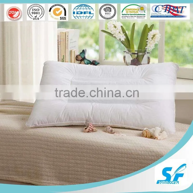 White cotton cover fiber filling quality cheap Pillow