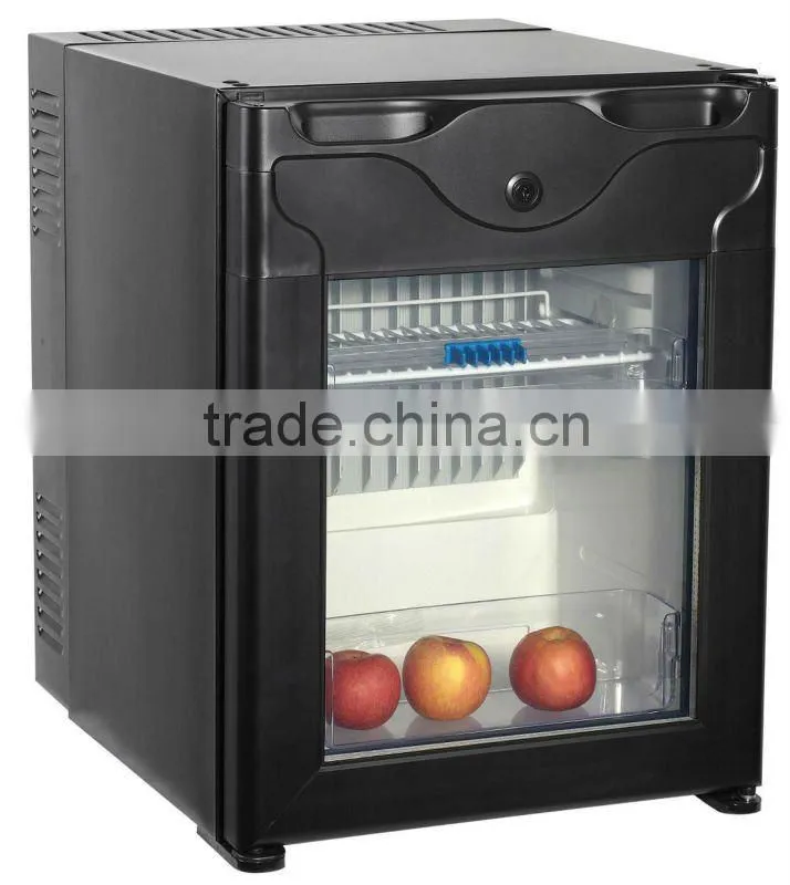 High quality no noise hotel Minibar/small glass door minibar
