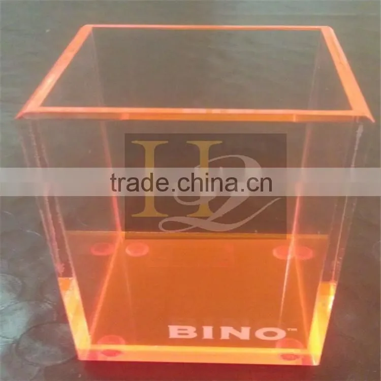 Manufacturer direct sale rectangle 5 sided acrylic display box