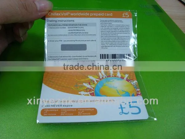 China manufacturer scratch charge paper cards