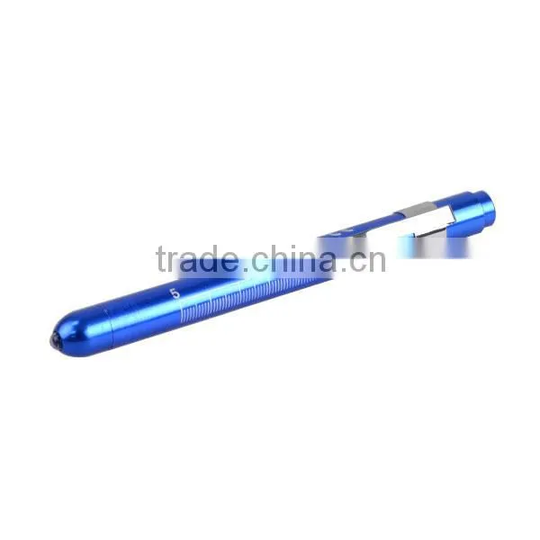 Aluminum Portable Pen Medical Flashlight with Clip