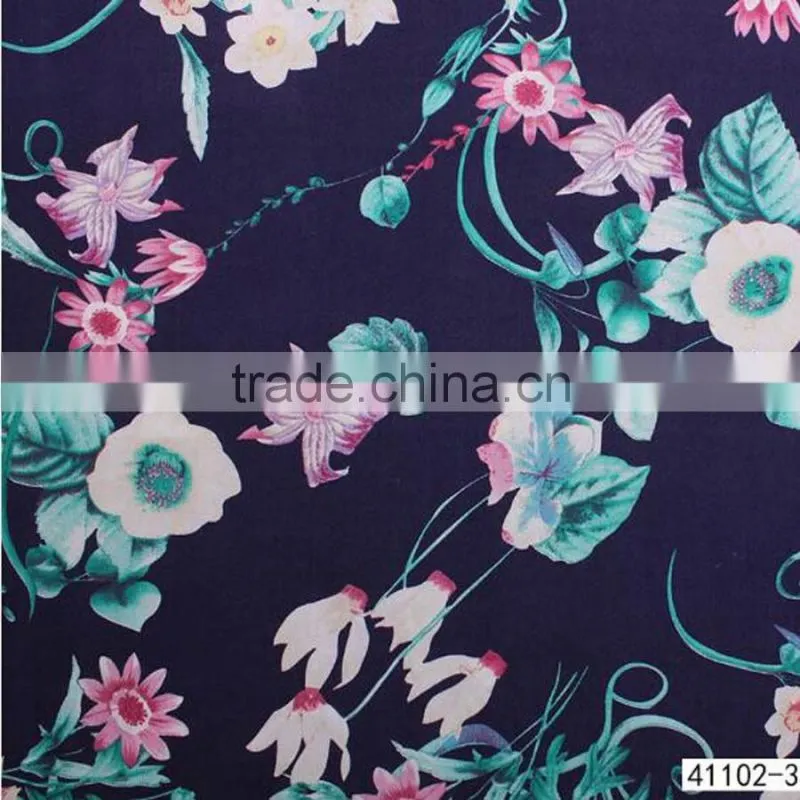 Rayon cotton fabric reactive printing Woven cloth wholesale Private clothing