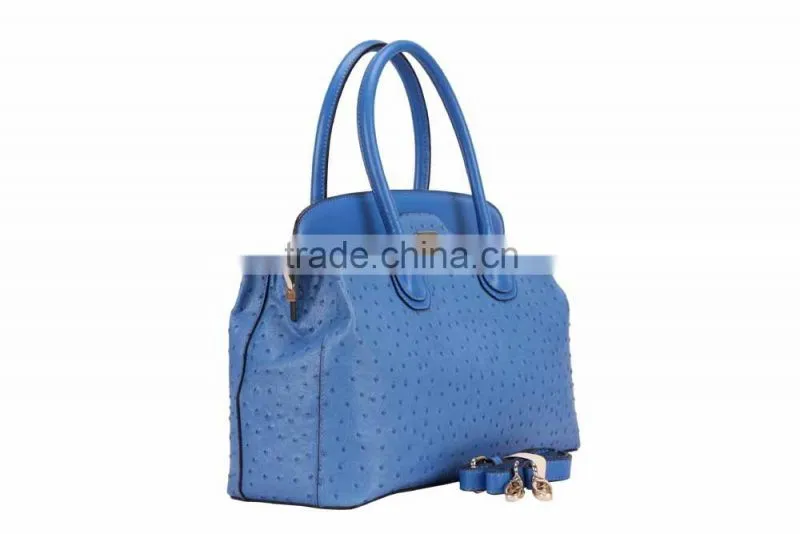 S746-B2798 Women handbag with ostrich cow leather bag hady handbag mochila wayuu women bag ladies satchel bags