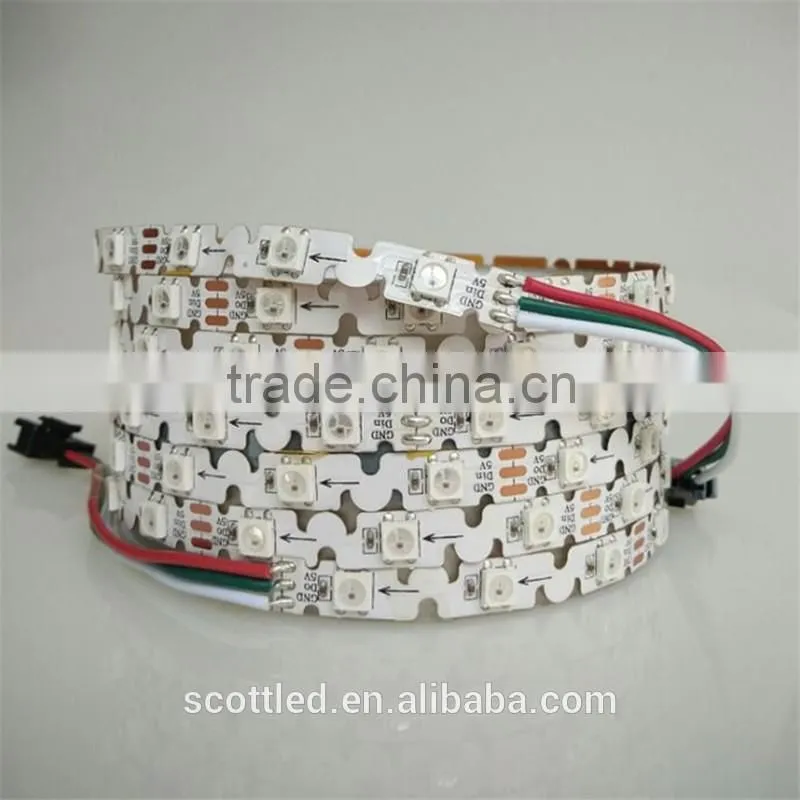 flexible rgb led strip 5mm PCB with smd 5050 rgb non-waterproof sk6812 mini led strip