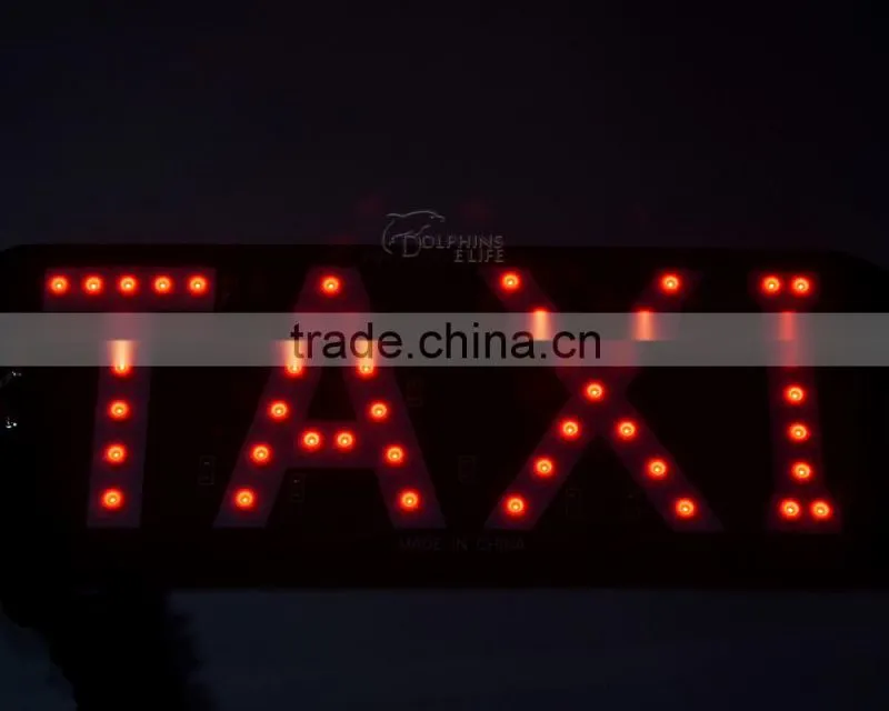Popular 45SMD 3528 LED Taxi Top Light With Switch Indicator License Plate Light Taxi Sign Roof Light