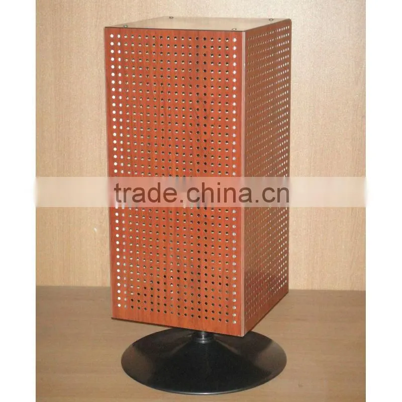 four sides luxurious metal rotating counter rack with CE certificate