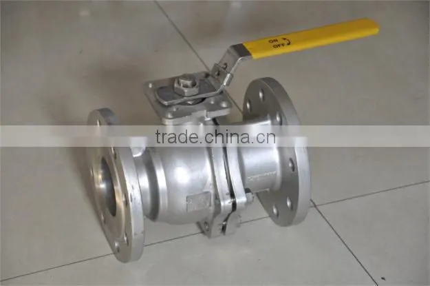 304 stainless steel ball structure valve in medium pressure with iron handle