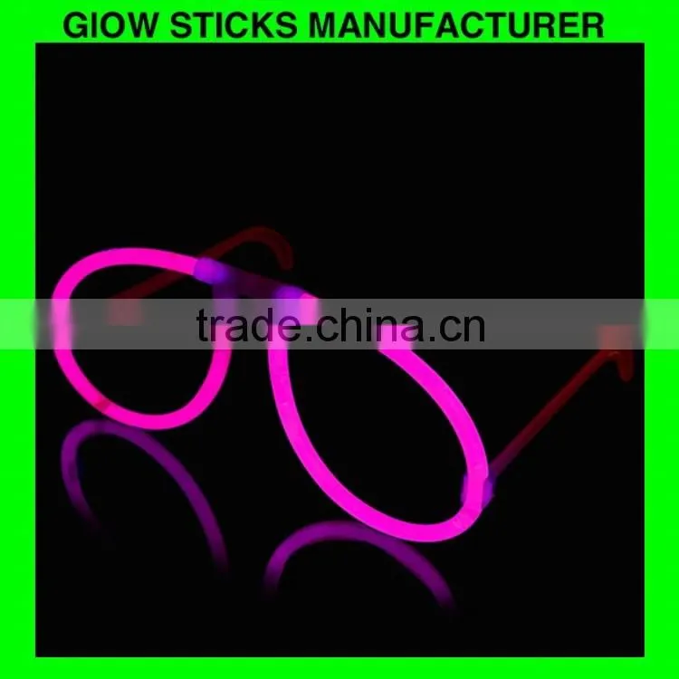 mini glow stick light glow eyeglasses in plastic tube , glow stick glasses