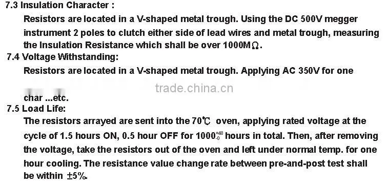 MOR 2WSS Metal oxide film resistor