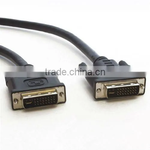 BLACK Dual Link DVI 24+1 male to dvi 24+1 male cable conncetor