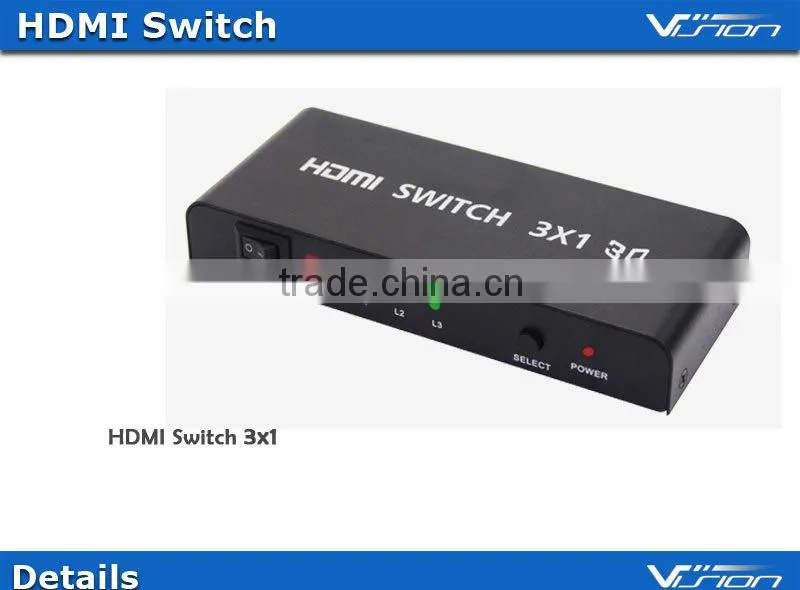 Vision newest 4K HD switch 3x1 hdmi