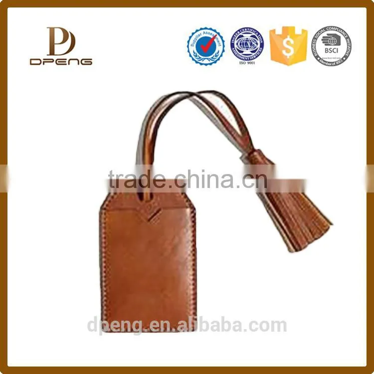 oem China factory faux leather luggage tags