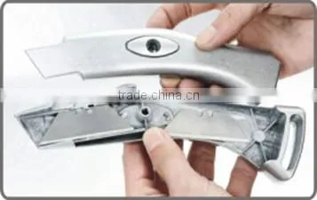 tool cutter Trapezoid blade Zinc alloy Retractable safety knife carpet cutter