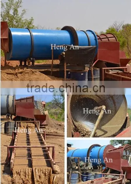 gold trommel scrubber