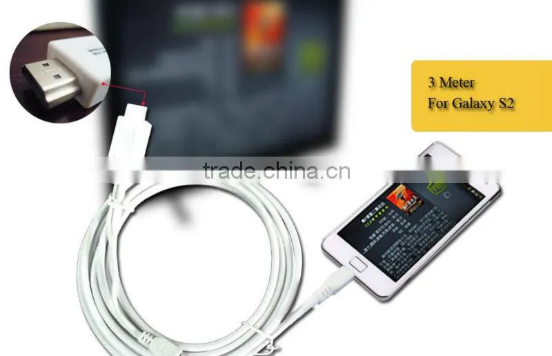MHL Micro USB To HDMI Male Adapter Cable for S2 II i9100 Galaxy