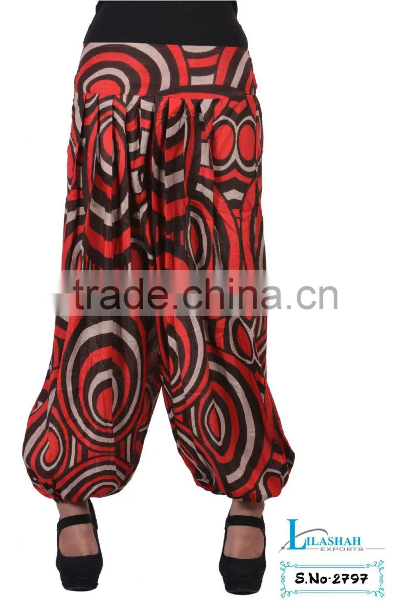 2797 Cotton New Printed Trouser Harem pant Hindu Ropa Garments cotton printed summer trousers