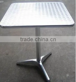 cheap restaurant furniture cast aluminum chair with stainless steel table YC001 YT2