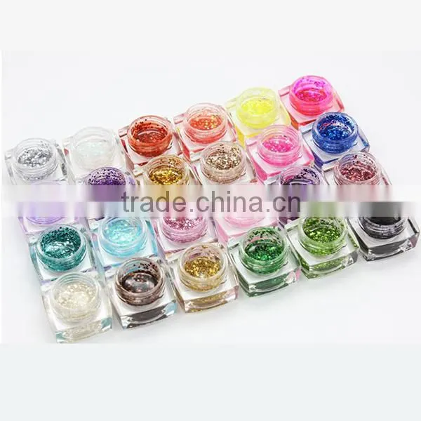 Hot sale 12colors nail solid gel uv gel set pure color nail art set