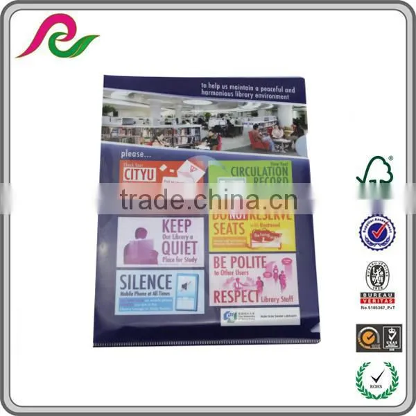 Factory supply glitter file folder L shape