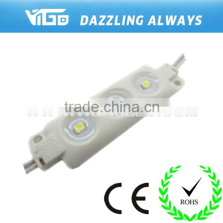 high energy efficiency and high lumen warm,pure,cold white injection 3 Leds