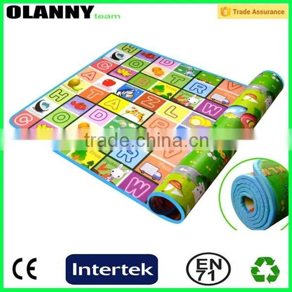made in china PE+EPE foam colorful play mat