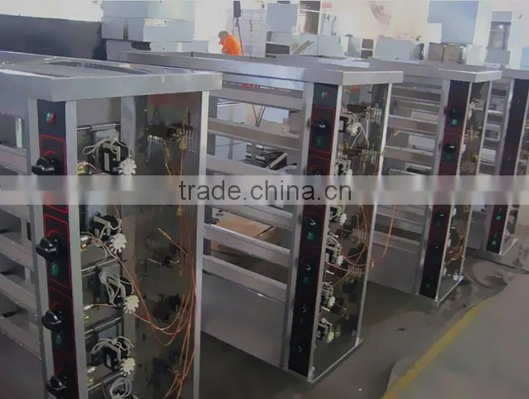 4 burners commercial gas rotisserie chicken roasting oven
