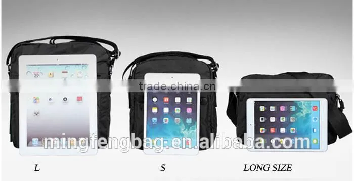 Costom Fashionable Nylon Oxford and Canvas Fabric Cross Strap Single Shoulder Messenger Bag for Men