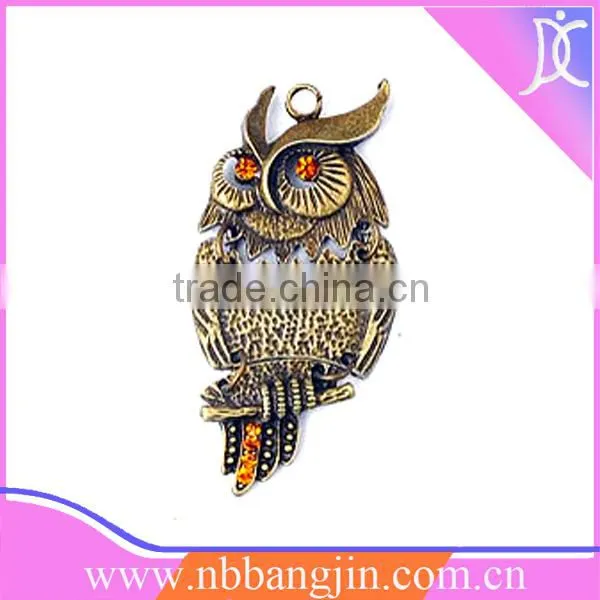 Fashion jewelry,Qrigami Owl pendat,2014 fashion charm