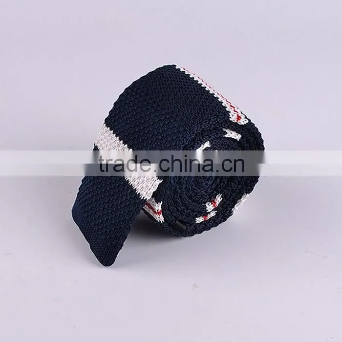 Men's Fashion Narrow Slim Knit Necktie, Knitted Tie