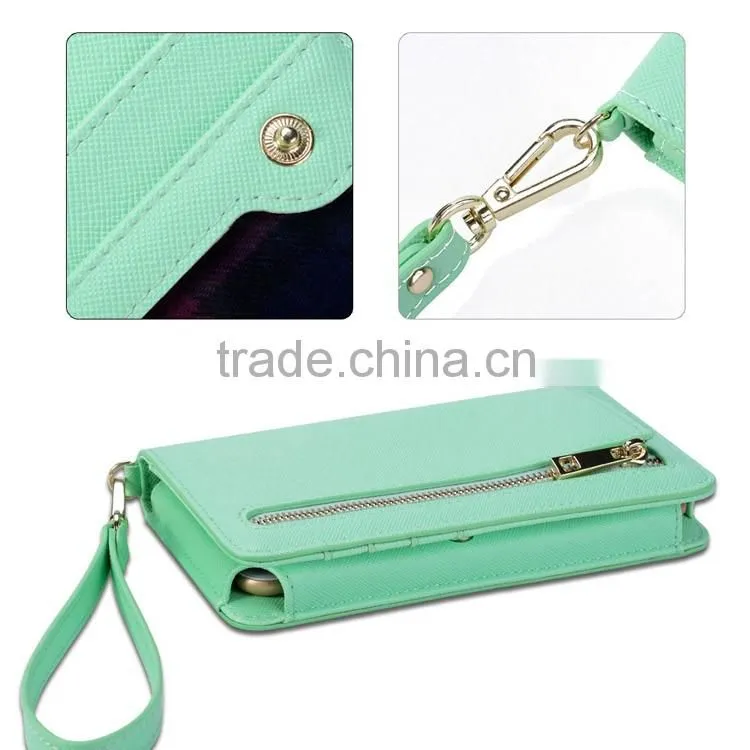 RFID protection in leather wallet case with cell phone