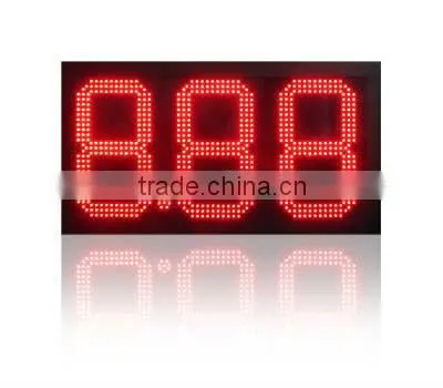 alibaba express wireless control GPRS single/dual color led gas price sign for gas station