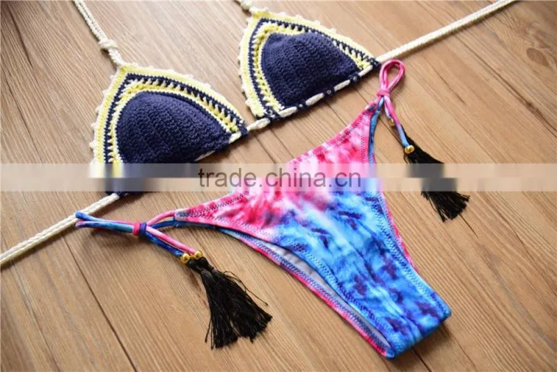 crochet New Swimwear, hand knitted sexy swimwar