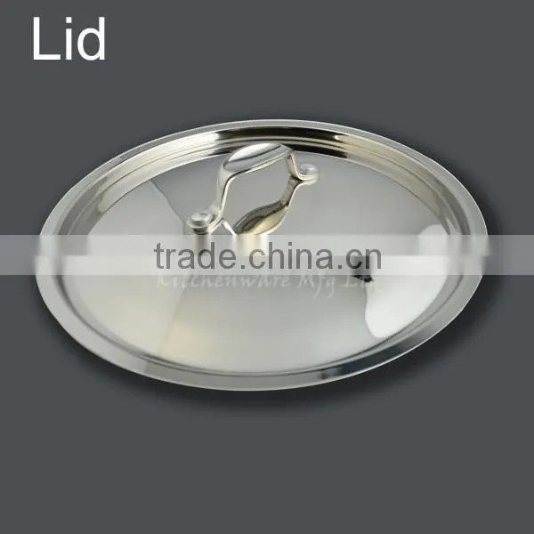 With 2 ear handle 3 layers steel food pot