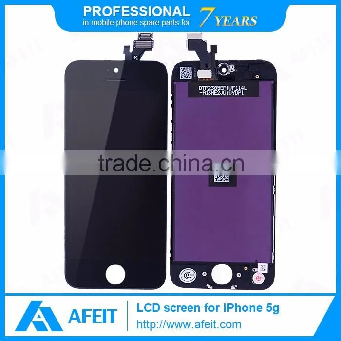 Promption price Clone lcd screen for iphone 5 assembly replacement,display lcd touch screen for iphone 5 digitizer