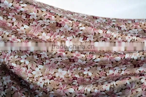 Mulinsen Textile Floral Printing Lycra Satin Fabric